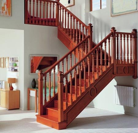 Cầu thang gỗ 48 trong catalog cầu thang gỗ của Cầu Thang Đẹp Miền Bắc