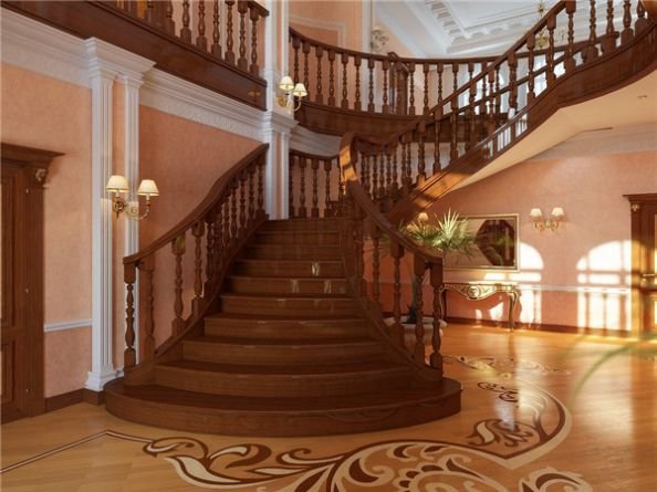 Cầu thang gỗ 17 trong catalog cầu thang gỗ của Cầu Thang Đẹp Miền Bắc