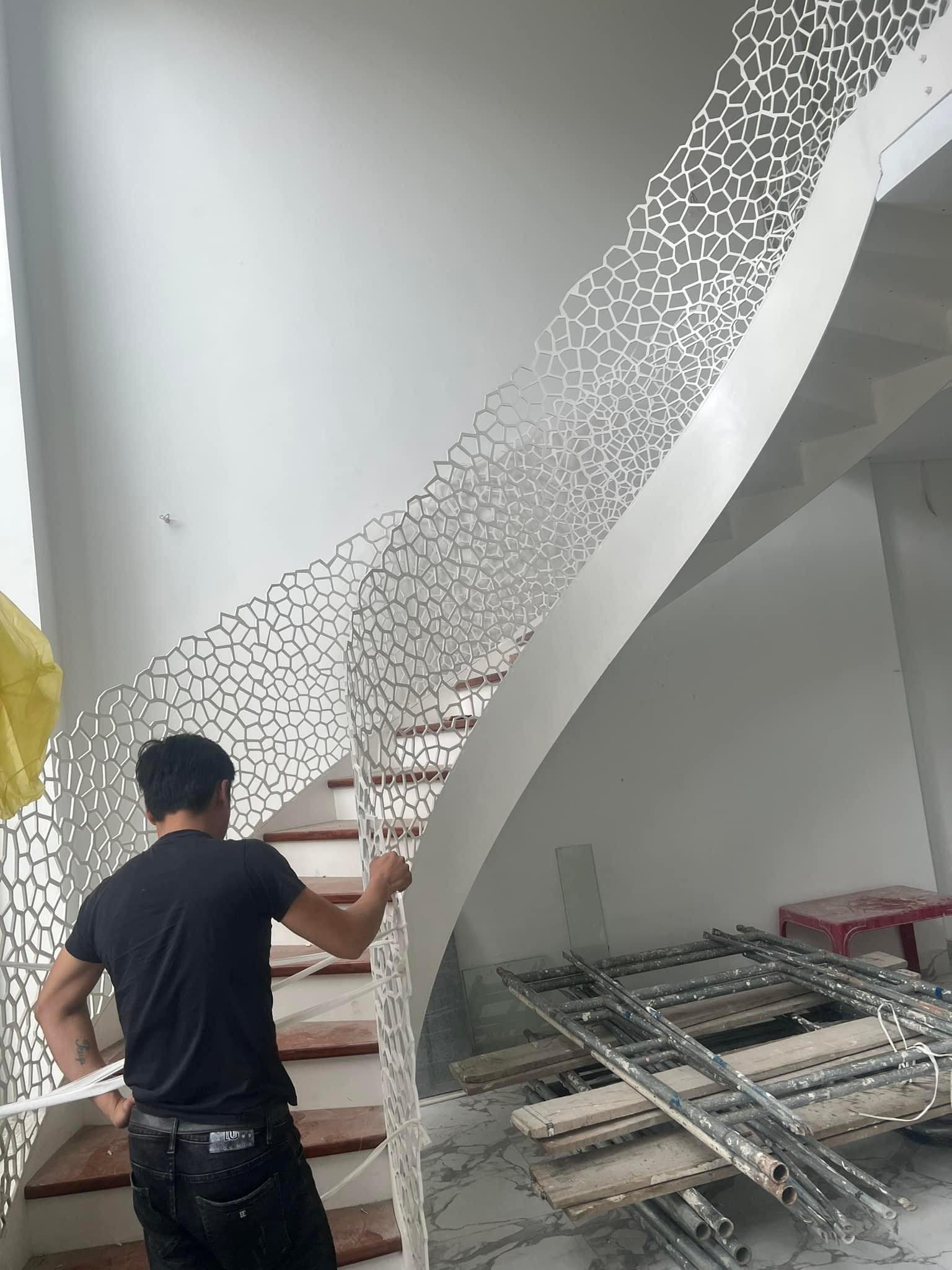 Cầu thang xương xoáy ốc 17 trong catalog cầu thang xoáy ốc của Cầu Thang Đẹp Miền Bắc