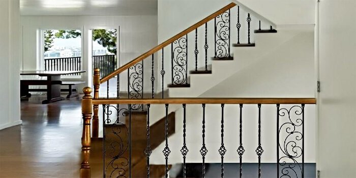 Cầu thang sắt 43 trong catalog cầu thang sắt nghệ thuật của Cầu Thang Đẹp Miền Bắc