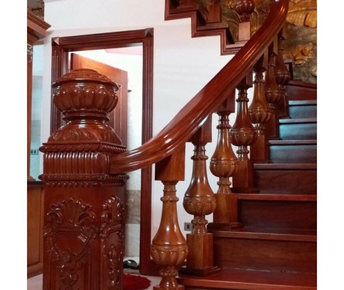 Cầu thang gỗ 59 trong catalog cầu thang gỗ của Cầu Thang Đẹp Miền Bắc