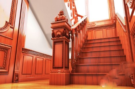 Cầu thang gỗ 64 trong catalog cầu thang gỗ của Cầu Thang Đẹp Miền Bắc