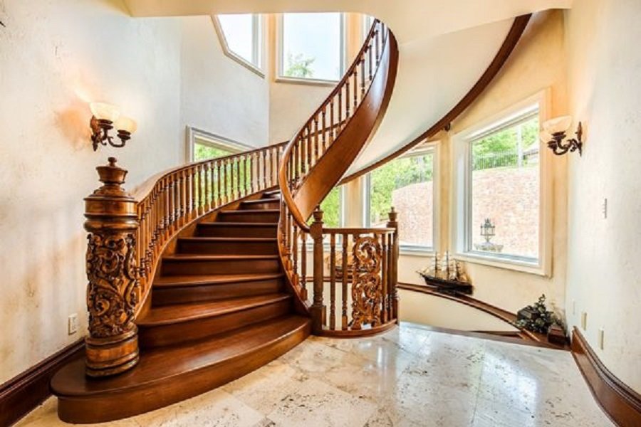 Cầu thang gỗ 67 trong catalog cầu thang gỗ của Cầu Thang Đẹp Miền Bắc
